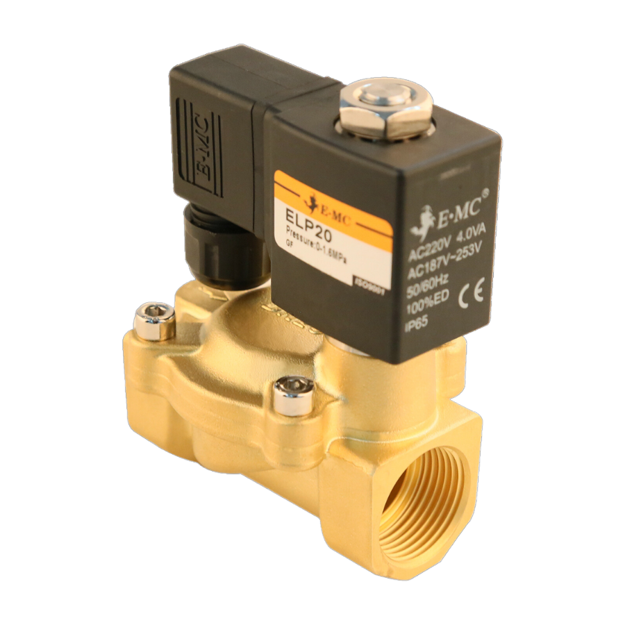 Válvula Solenoide 2/2, Piloteada, NC, Sellos NBR, DC24V puertos 3/8" BSP