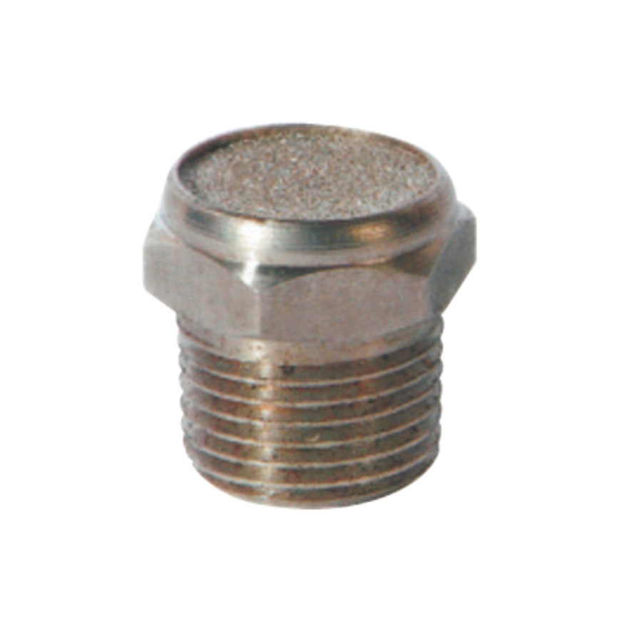 Silenciador plano Latón Niquelado 1/8” NPT