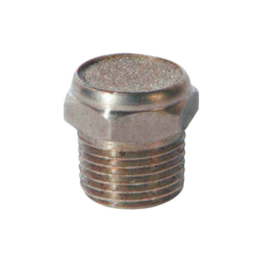 Silenciador plano Latón Niquelado 3/8” NPT