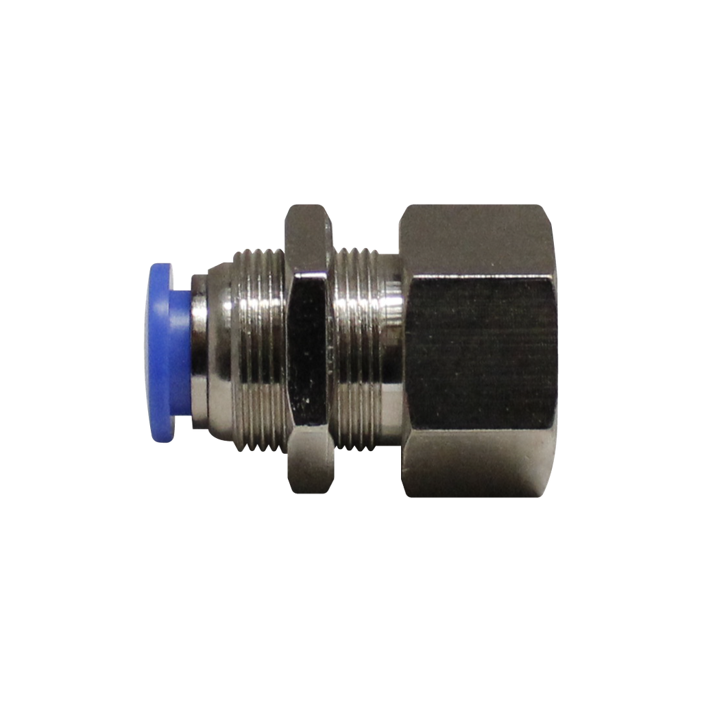 Pasamuros Hembra cuerda 1/4" BSP manguera 4 MM