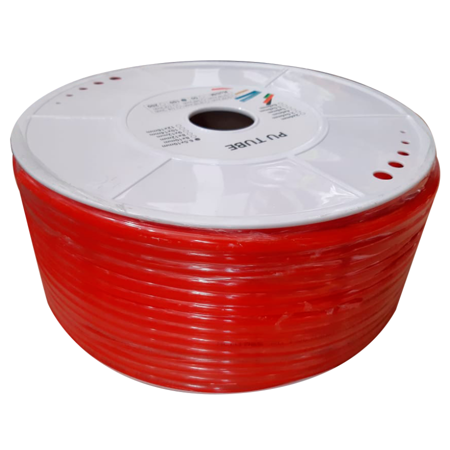 TUBING PU 4 X 2.5MM ROJO SOLIDO 200