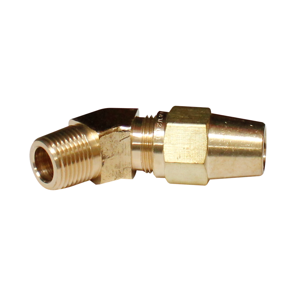 Codo a 45° Macho NPT 1/4  1/8