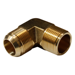 [R-2501-12-08] Codo 90° Laton Macho JIC 37° x Macho NPT 12-08