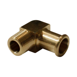 [BB-49-04-02] Espiga lisa con borde burbuja codo a 90° Macho NPT 1/4*1/8