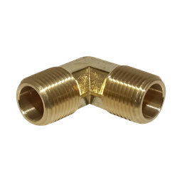 [R-N69-04-02] Codo a 90° Macho NPT a Macho NPT latón