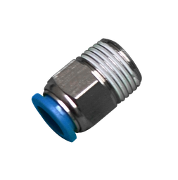 [PC06 1-8] Conector Rápido recto cuerda macho PT de 1/8 diámetro de maguera 6 MM  